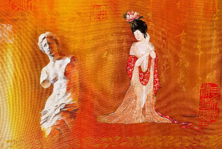 中西合璧书画名家精品展艺术家画家高建平专辑《澳大利亚书法家协会》《澳大利亚书画家协会》海外头条(图22)