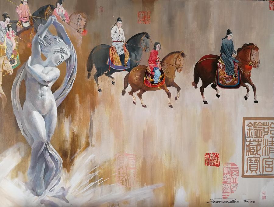中西合璧书画名家精品展艺术家画家高建平专辑《澳大利亚书法家协会》《澳大利亚书画家协会》海外头条(图23)