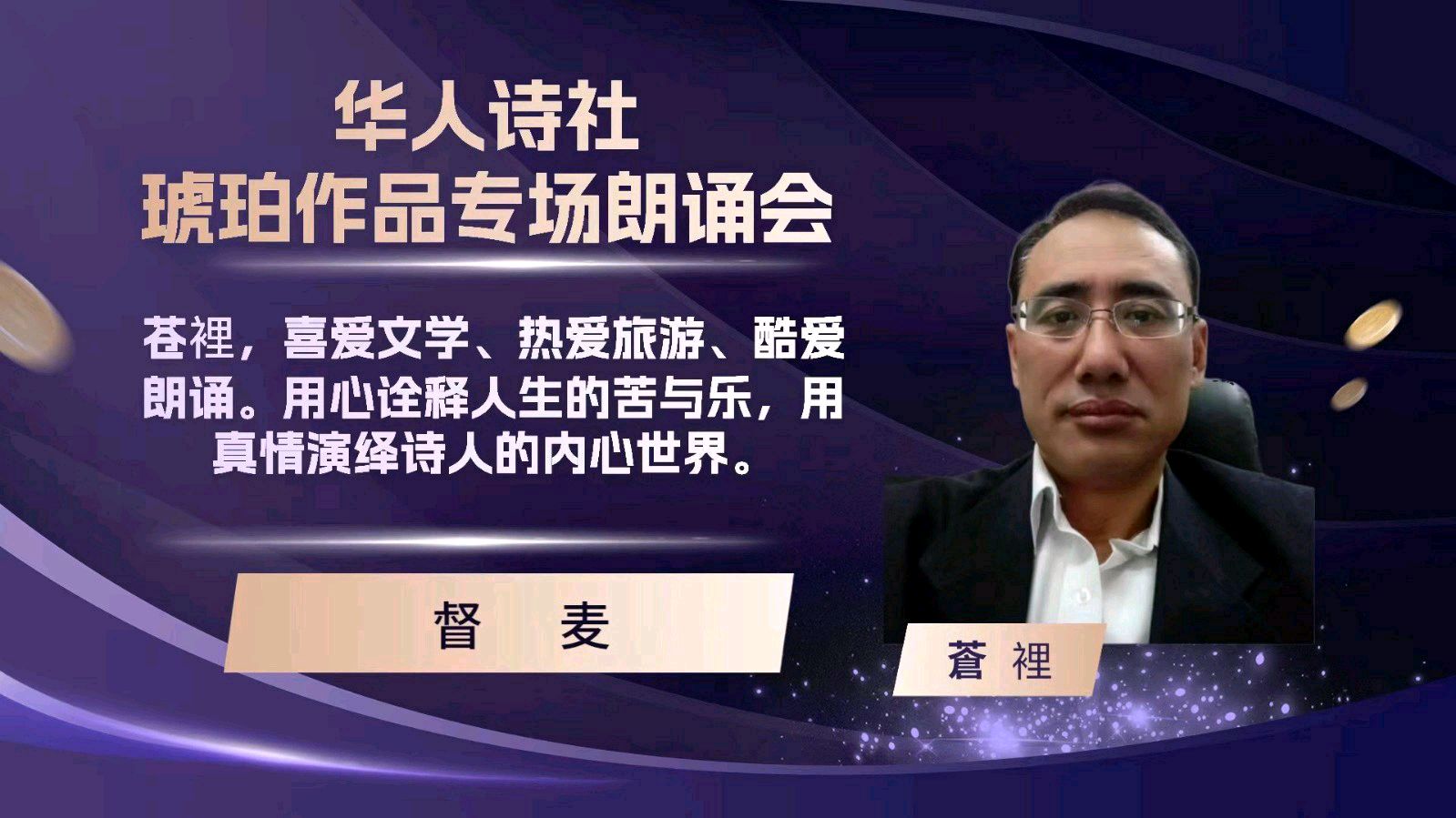 华人诗社琥珀(子轩)个人作品专场朗诵会（图7）