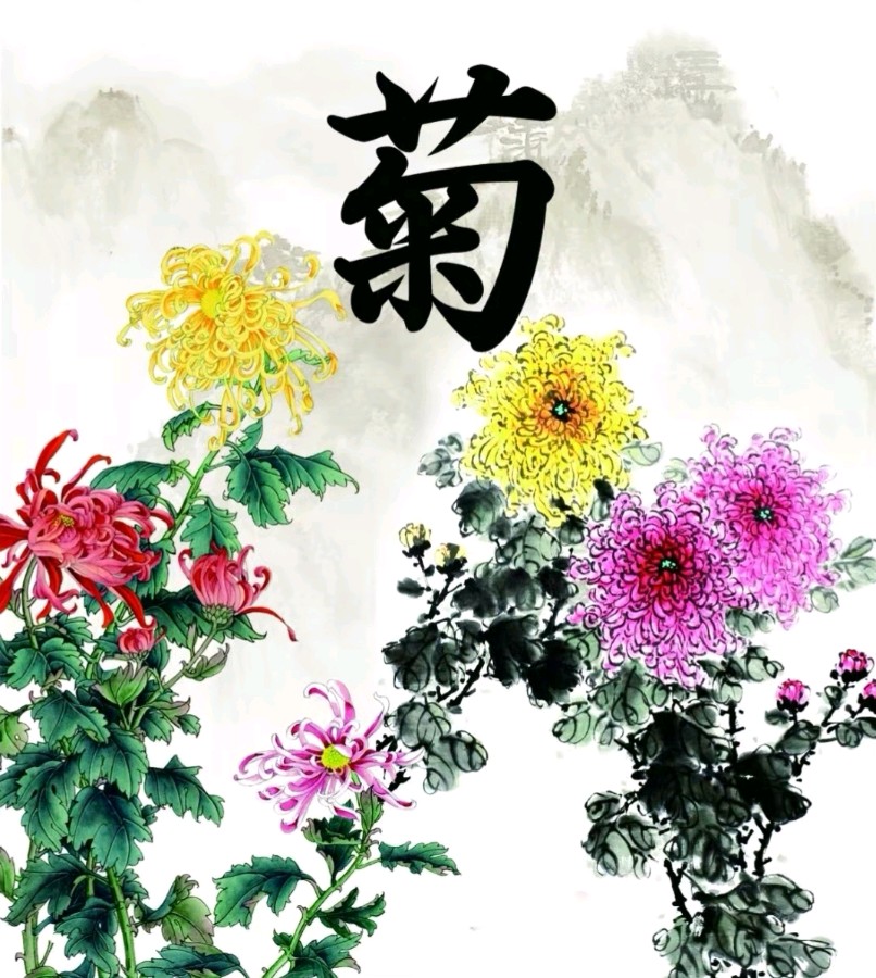 十六字令-梅兰竹菊～词║旗袍（图12）