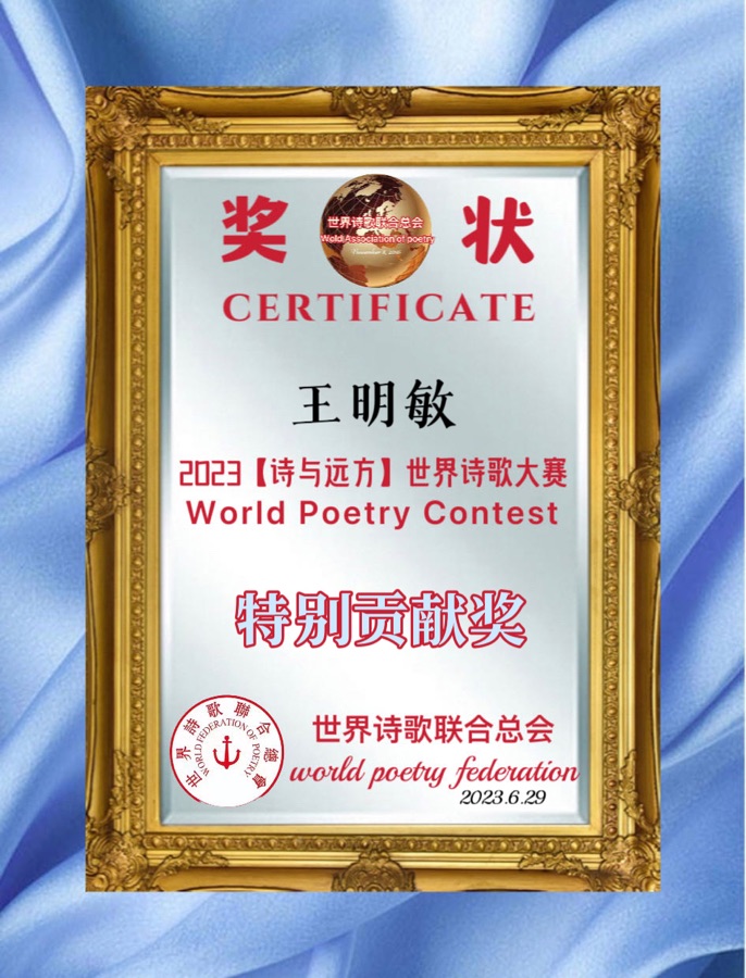 重磅消息🏆2023【诗与远方】世界诗歌大赛🔥获奖诗人【世界诗人名人展】特刊🌏（图57）