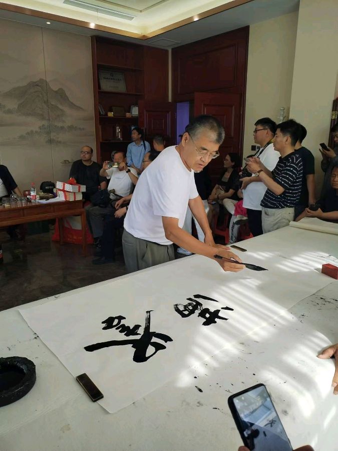 国学武术中华国粹八极故里翰墨飘香一一沧州市国学研究会代表走进八极故里孟村参观学习侧记（图8）