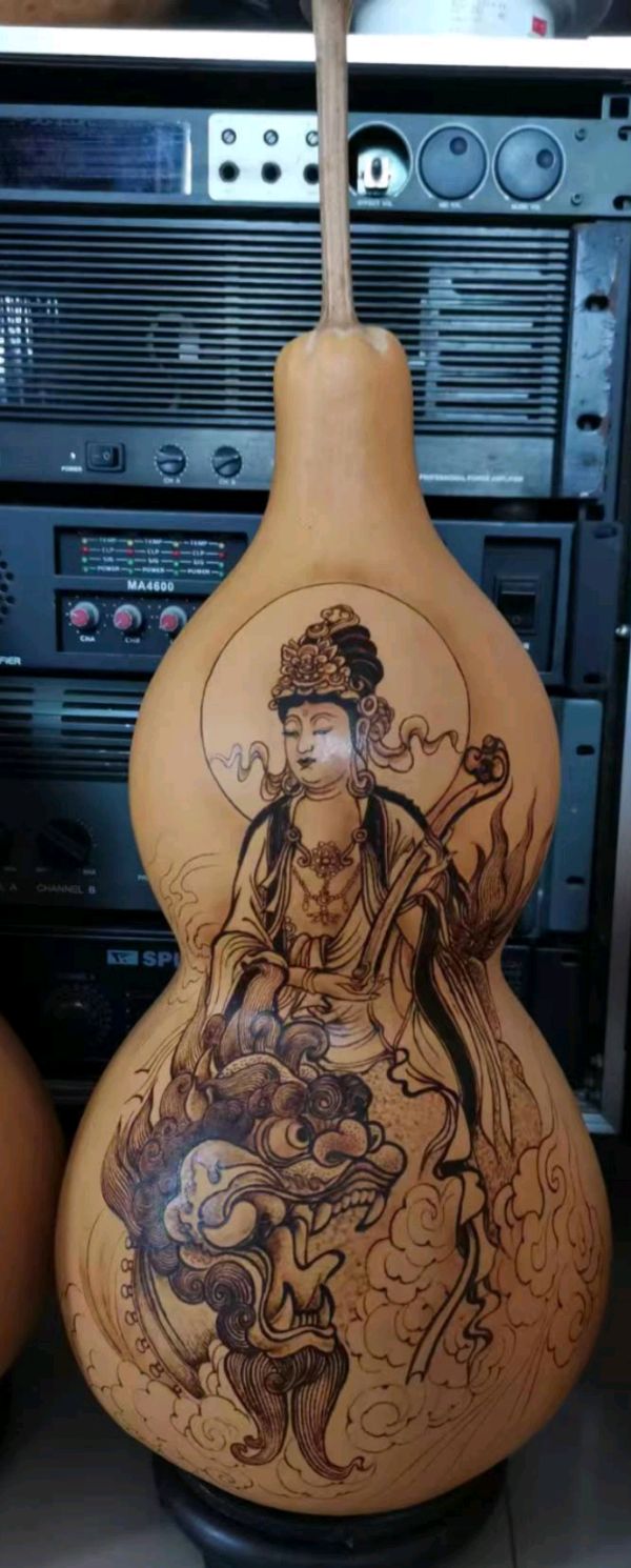 【非遗文化展品】山东茌平季振山‖葫芦烙画精选（图13）