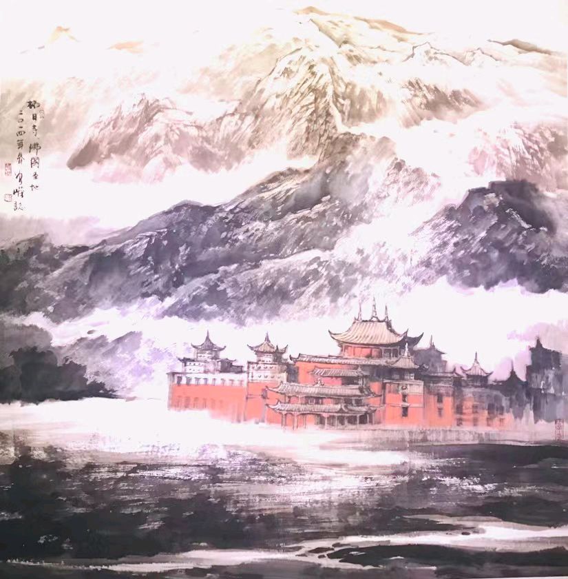 中国广东国画家曾嵘先生作品，唐风、刘晓、林立、陈匡任、吕宝生、橄榄树题诗 (十二)【冰心文化传媒】总编 冰心（图4）