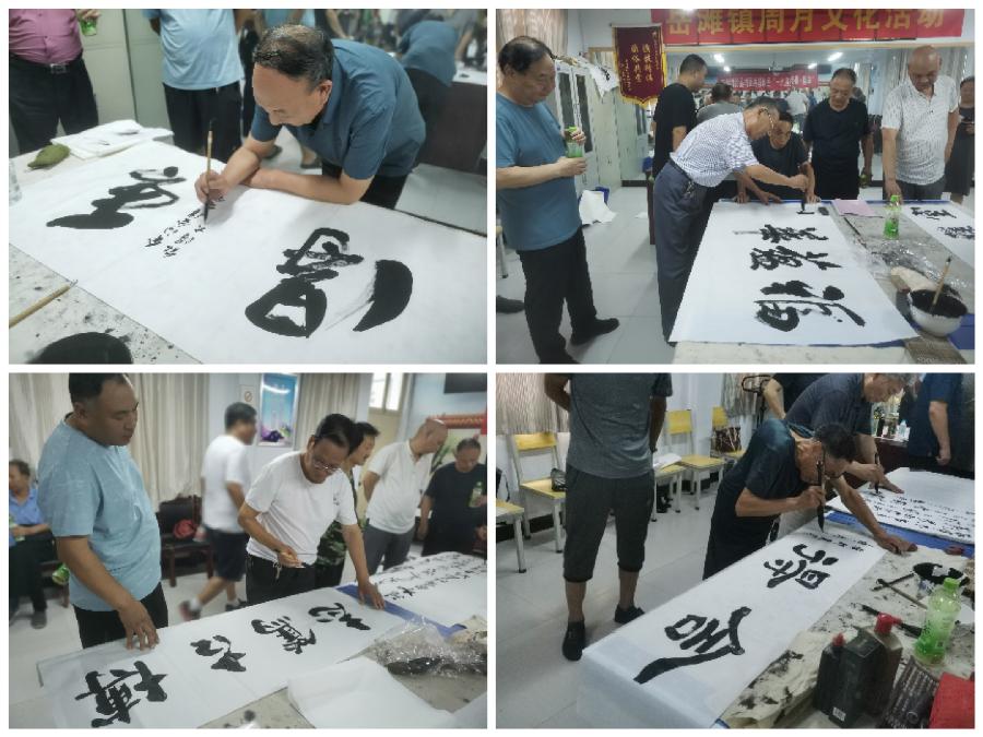 偃师区老年书画家协会送文化之十一走进岳滩暨“军魂·墨韵”迎“八一”书画创作活动隆重举行（图3）