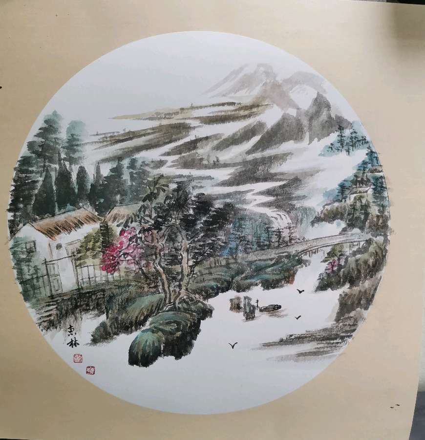 厚重清新写出大美意境一一著名画家程惠林作品欣赏(图3)