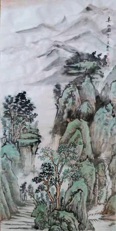 厚重清新写出大美意境一一著名画家程惠林作品欣赏(图14)