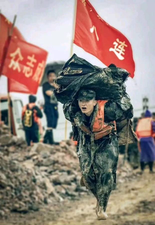 舍命抢险救天灾～诗║李耀文（图12）
