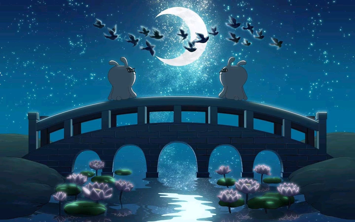 《鹊桥仙·七夕月下》作者/王庆福主播/芊芊结 主编/胡琴