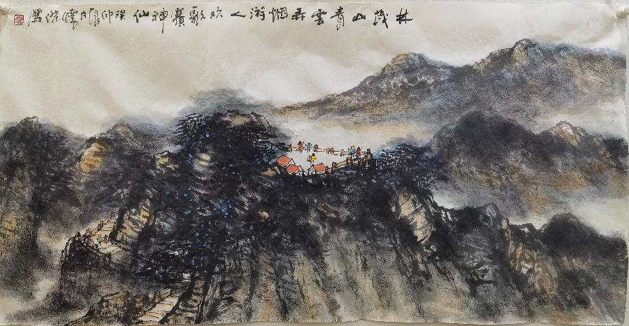 “喜迎国庆.祝福祖国”全国诗书画名家代表作大展：盛怀杰（图4）