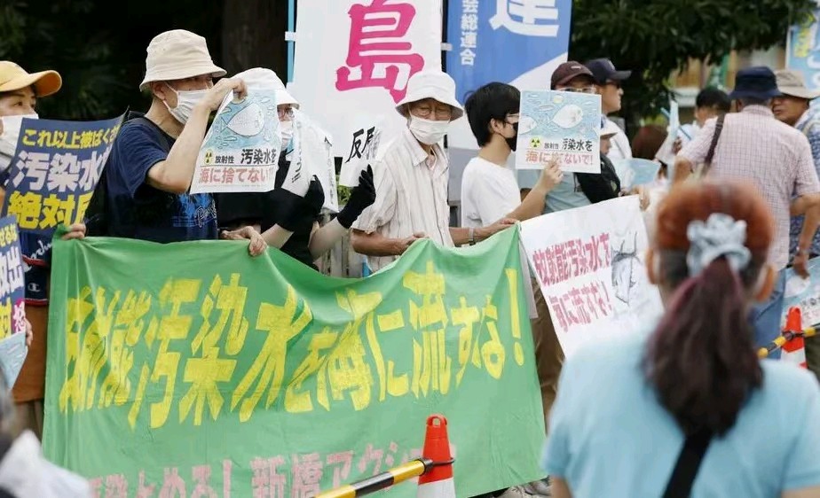 《九江文学社：北京头条》《九江文学社诗友强烈抗议日本国向大海倾排核废水污染生态环境的诗文》（图17）