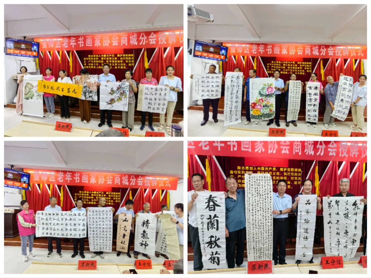 偃师区老年书画家协会送文化之十四-走进商城街道暨商城书画分会授牌今日举行(图11)