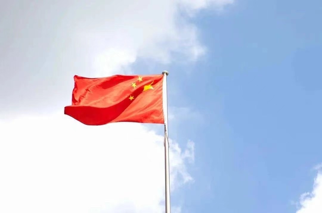 国庆,黄鹤楼升国旗,作者周智敏