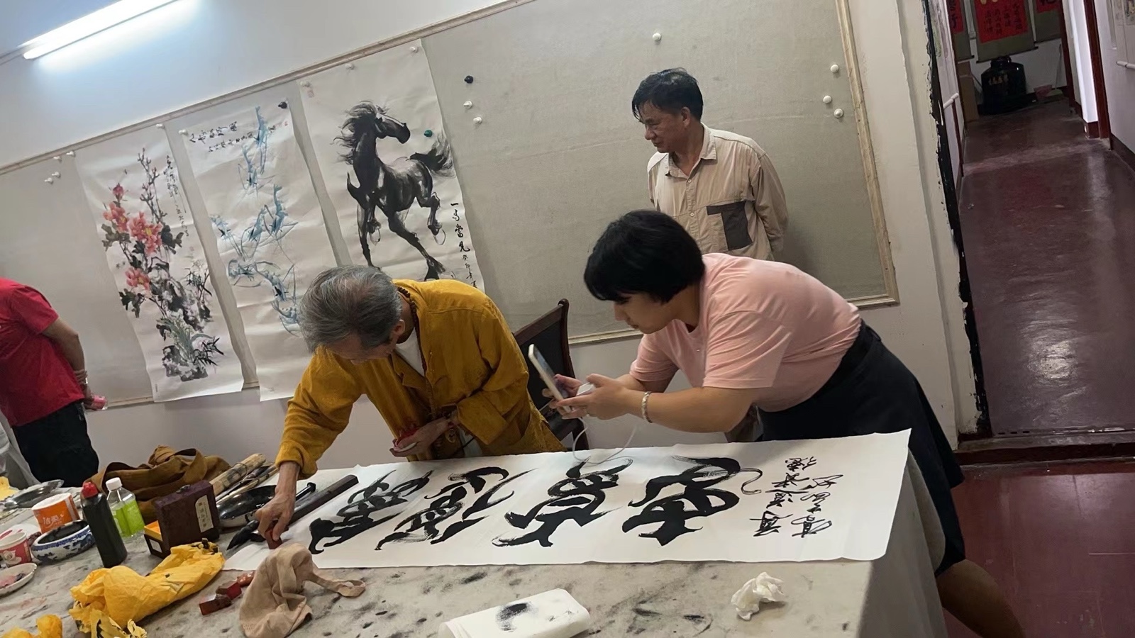 《七律. 走笔挥毫领风骚》文：崔怀强【北欧总社】世界诗人名人展（10595）（图10）