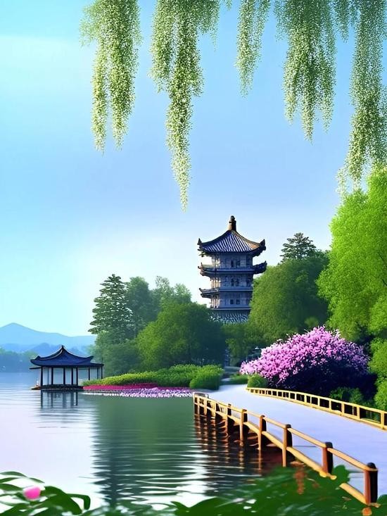 【经典推荐】张建国//西湖情趣｛一片充满古典美的湖泊｝（图5）