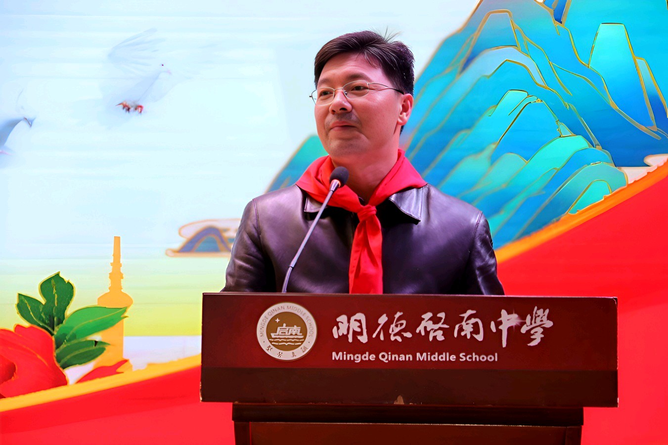 “钙”入青春梦 “红”润少年心 | 明德启南中学开展 “学习二十大 争做好少年”建队日活动（图9）