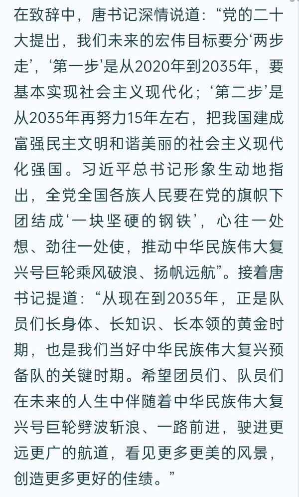 “钙”入青春梦 “红”润少年心 | 明德启南中学开展 “学习二十大 争做好少年”建队日活动（图10）