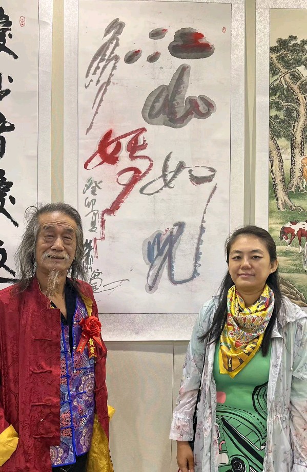 萧宽挥毫《江山如此多娇》画展(图3)