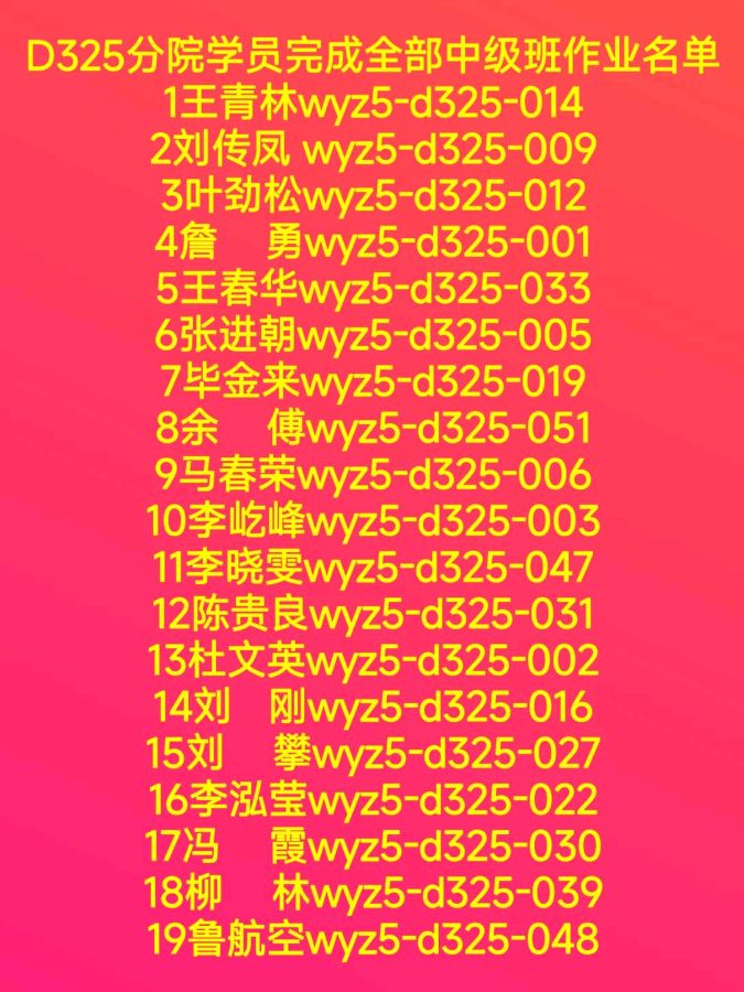 《望岳五期中级班D325班结业汇编》（图4）