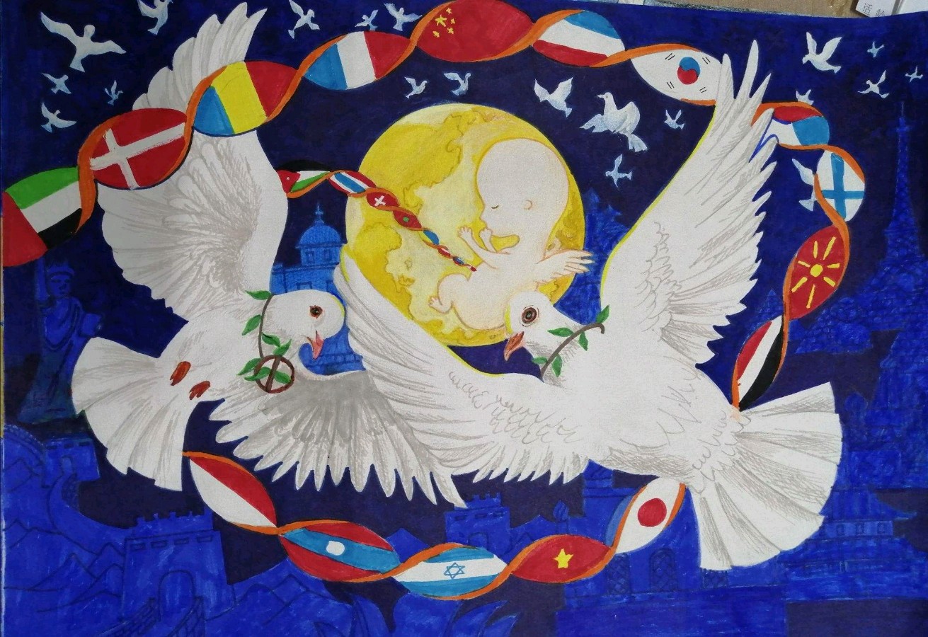 【明心文学】希望和平鸽的天空全是彩色的羽毛 作者/老孙 主播/张兆维（图2）