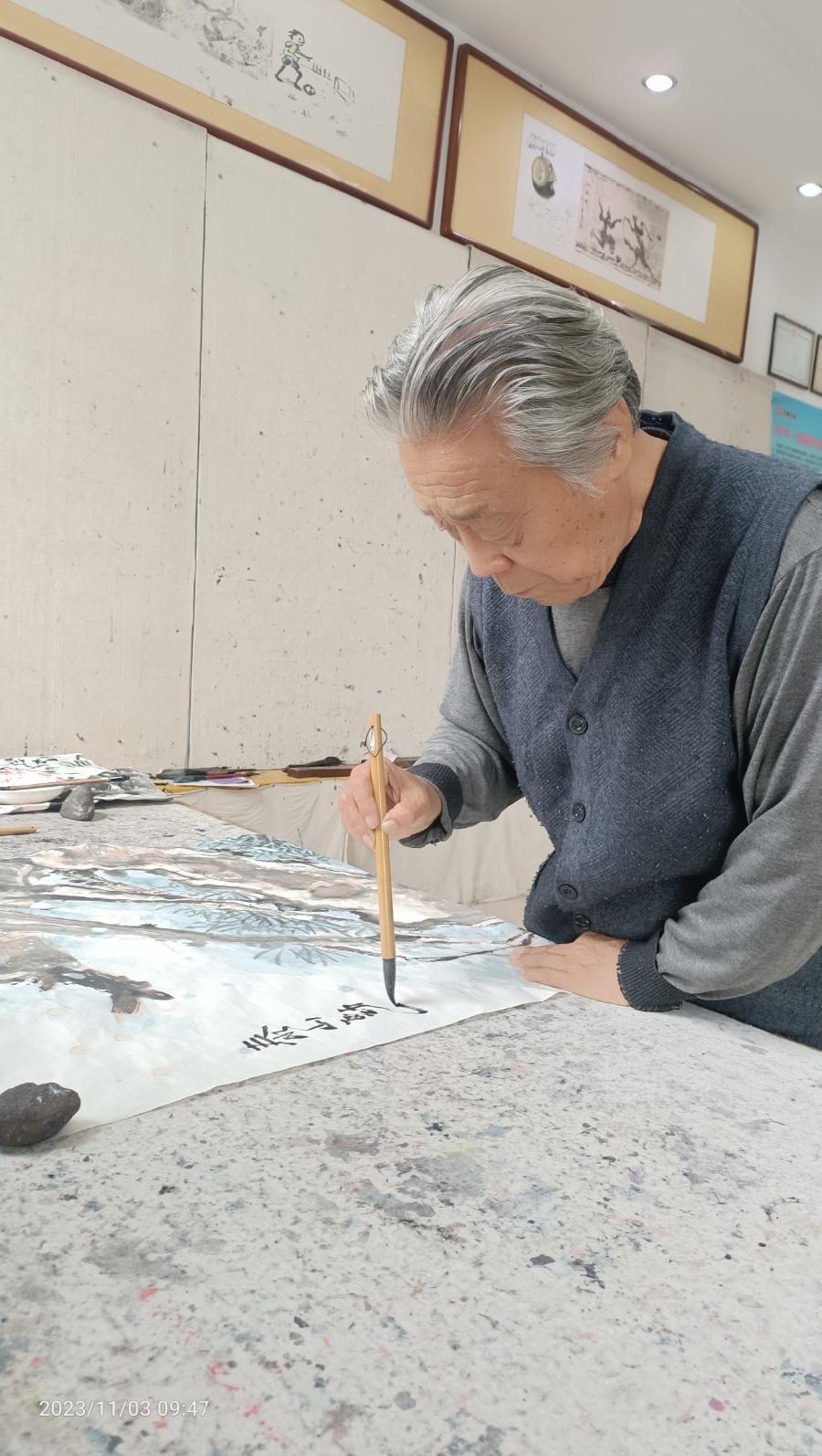 著名画家齐友昌和其得意门生徐玉正（图18）