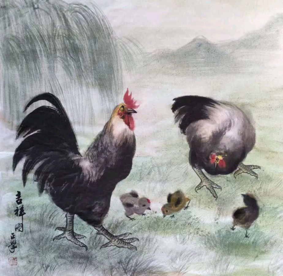 【明心文学】王宽喜-为王正学老师画题诗六首 主播-舒心快乐(图7)