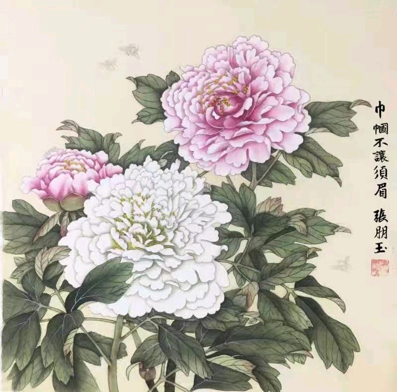 （第一辑）美女画家张朋玉国画欣赏（图8）