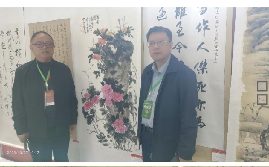著名画家齐友昌和其得意门生徐玉正（图34）
