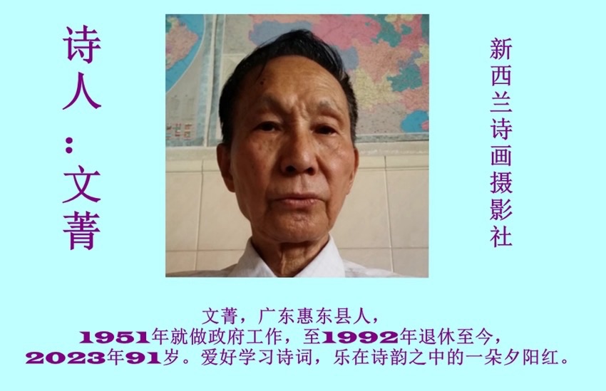 💐㊗️🍷《贺世界诗歌联合总会七周年庆》文：文菁【新西兰诗画摄影社】世界诗人名人展特刊🌏（图4）