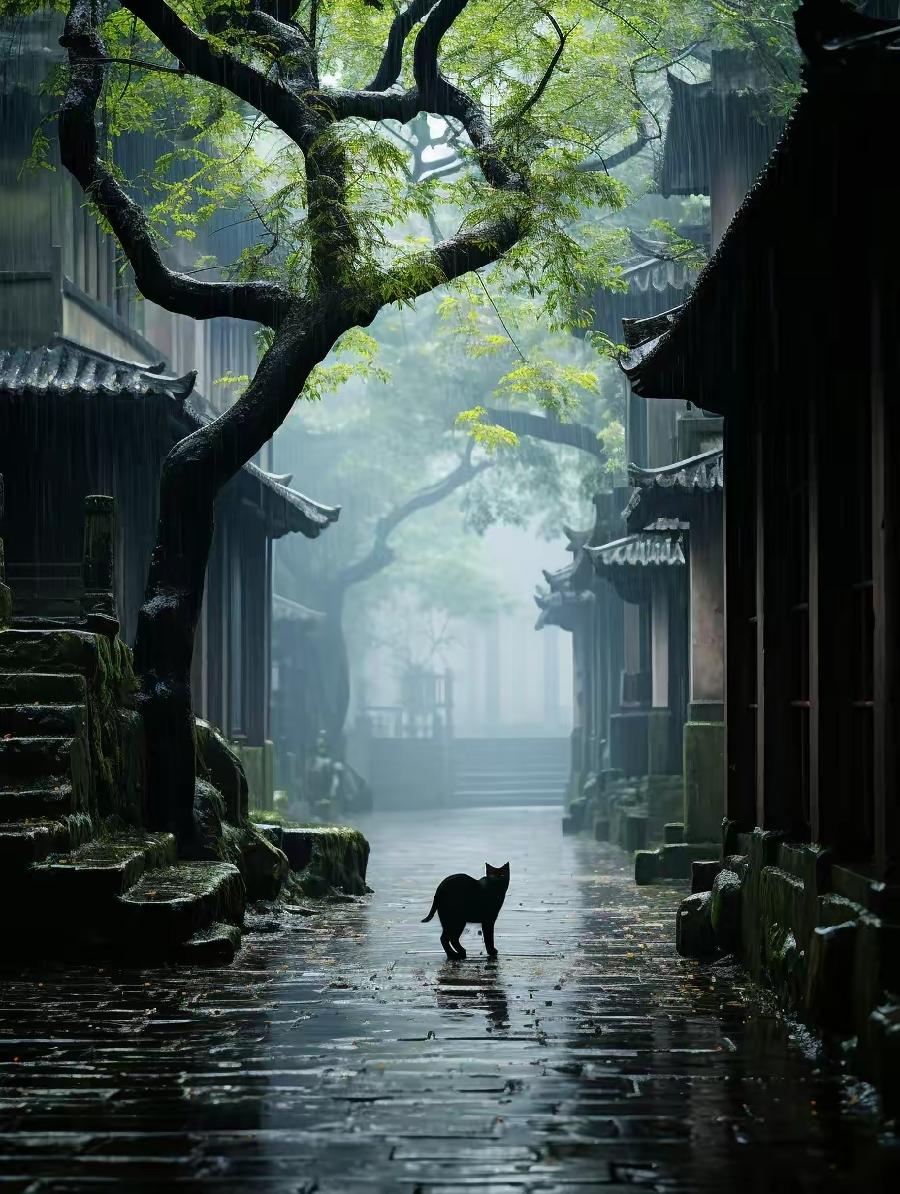 ［摄影诗文栏］七绝·又见江南烟雨景（文/方立新）……莲叶之珠文学社