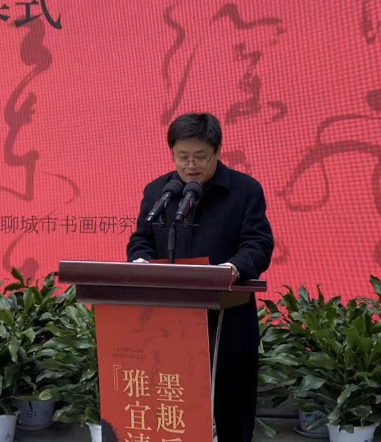 【文旅聊城】雅宜清致 墨趣乐缘——袁春光书法艺术作品展在聊城中国运河文化博物馆开幕(图4)