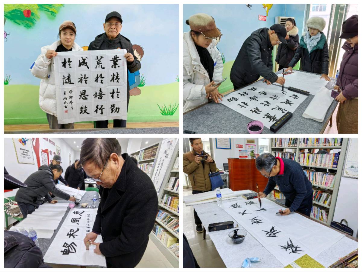 偃师区老年书画家协会送文化之十八走进槐庙社区暨偃师区“槐庙书画社”今日授牌成立（图19）