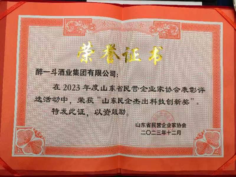 聊城榜样|山东省民营企业家协会2023年年会在济南隆重召开,醉一斗酒业集团 被评为“山东民企杰出科技创新奖”(图11)