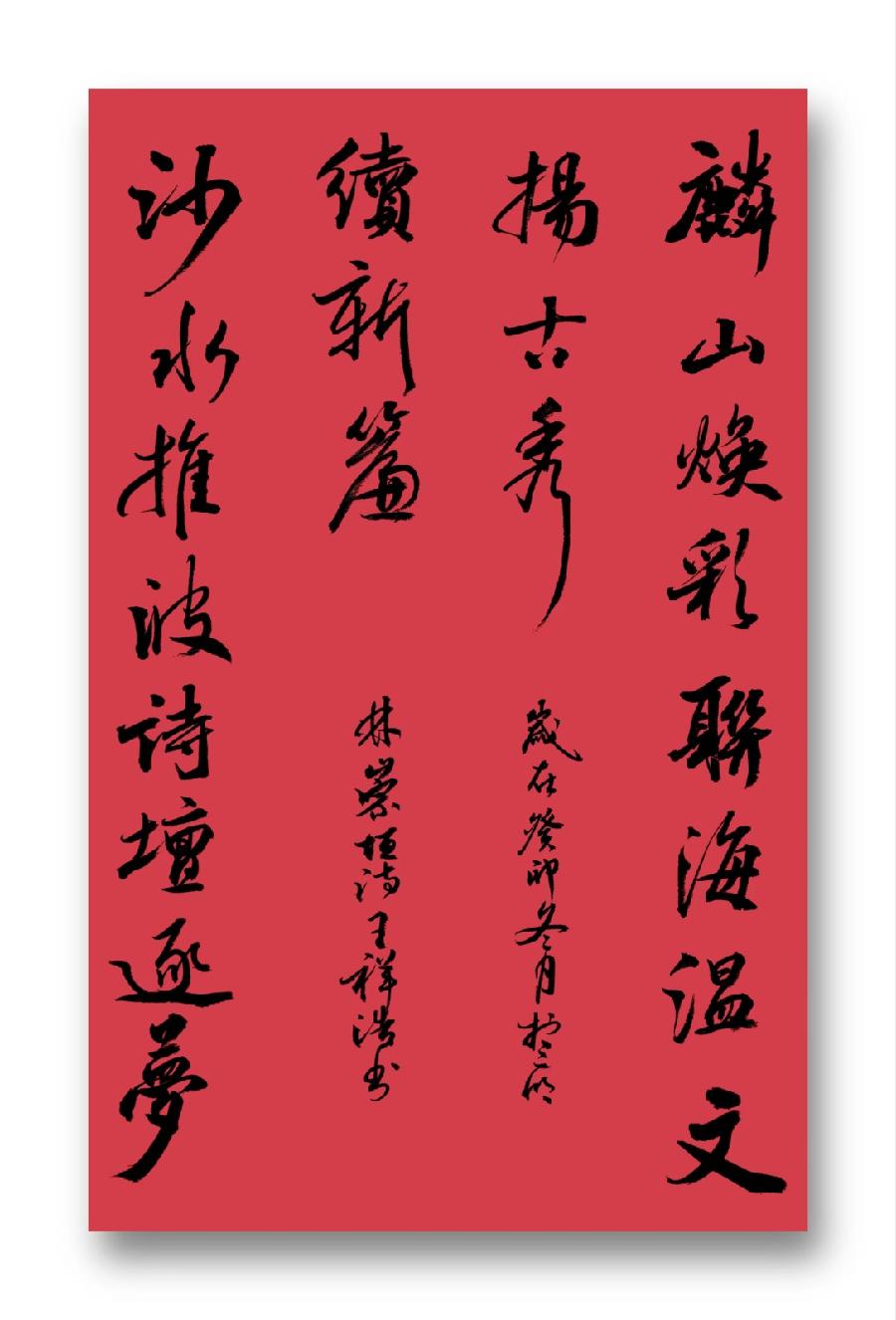 三明诗词楹联学会二代会贺联书法作品展(二)(图30)