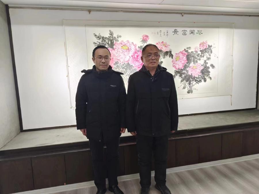 泰安市文联副主席孙黎携美协一行莅临肥城参观指导徐玉正画展（图15）