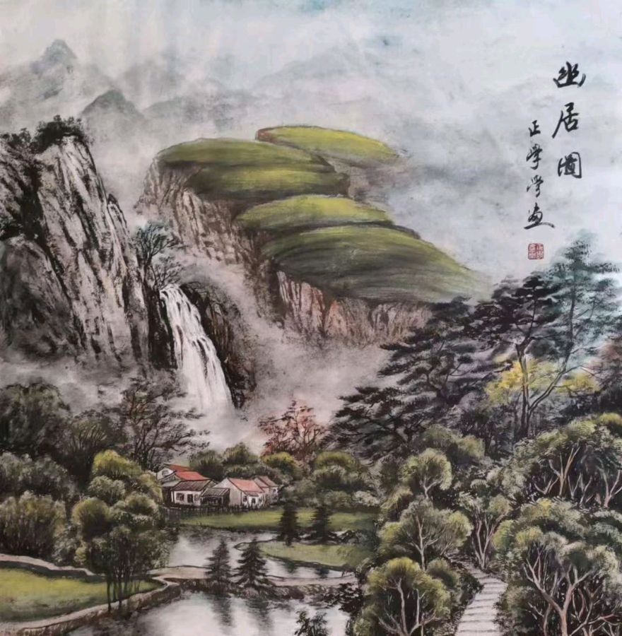 【明心文学】王宽喜/为王正学老师画题诗五首 主播/花之语（图6）