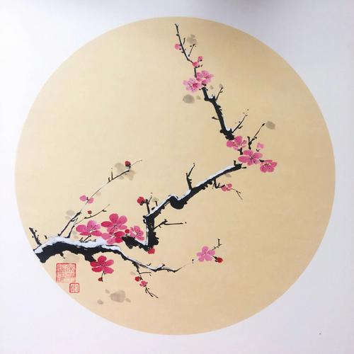 咏梅花 (古诗词)~收藏学习作品20篇（图7）