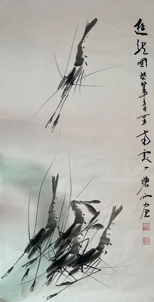 都市头条书画专栏‖赋王石白雨虾——尹玉峰（图8）