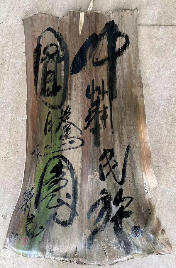艺术家萧宽在海南泼墨挥毫(图2)