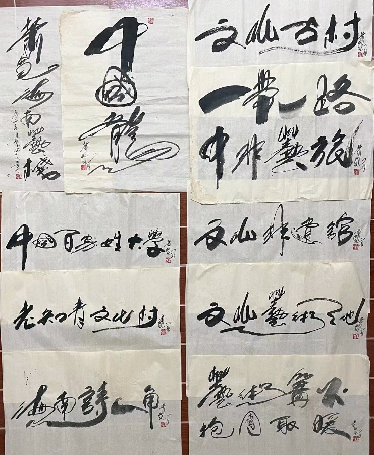 艺术家萧宽在海南泼墨挥毫(图22)