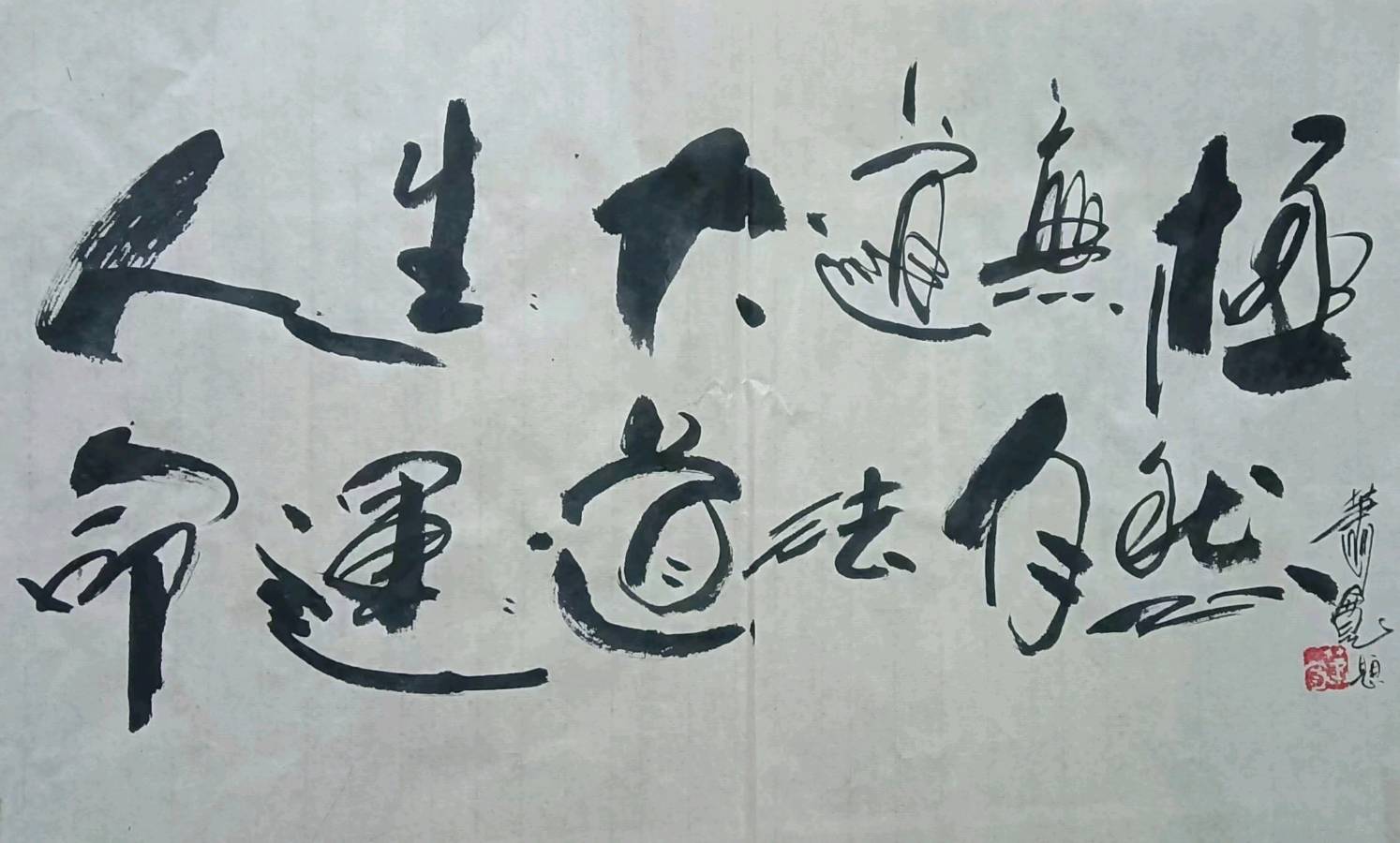 艺术家萧宽在海南泼墨挥毫(图26)