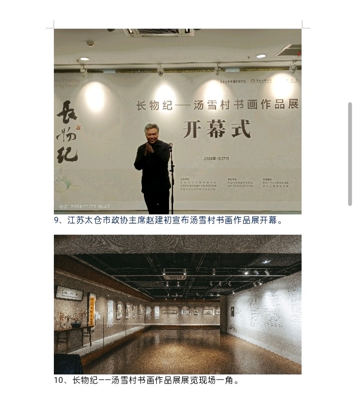 太仓举办“长物纪——汤雪村书画作品展”(图6)