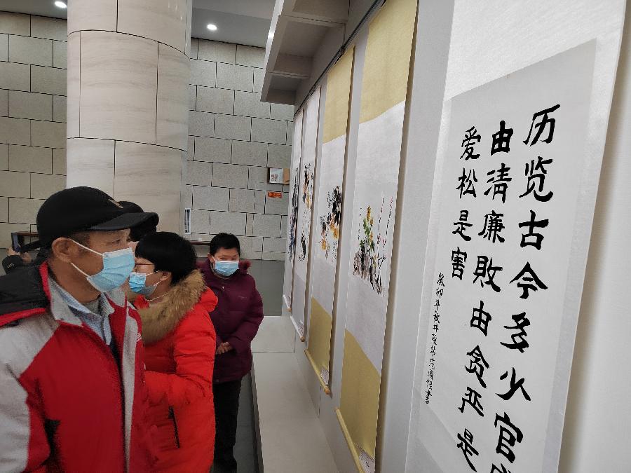 正定县残联举办“春天的事业”—石家庄市残疾人事业全面发展书画摄影作品巡回展（图4）