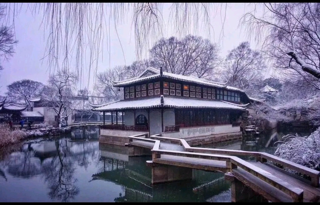 请欣赏范僧老师的作品《江南初雪》 主播 霞 // 编辑 福音 [第7547期]（图6）