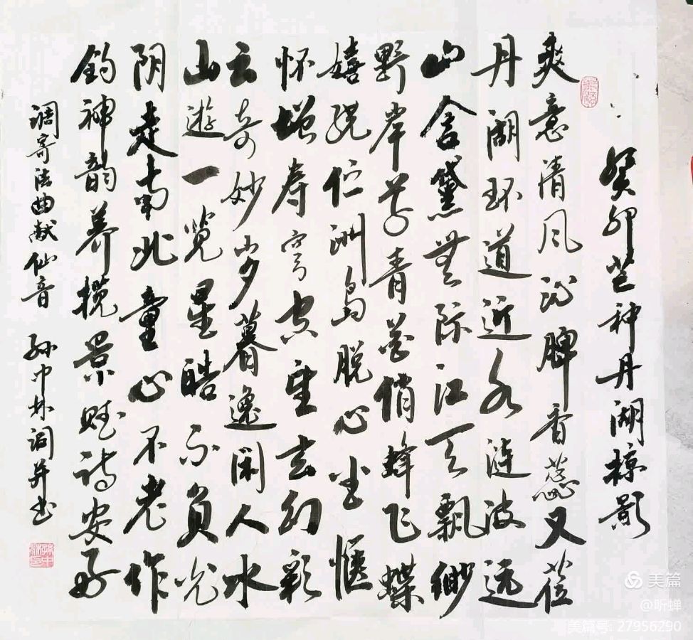 《悠逸篇》——与老友王尚显垂娱览景专辑（诗词、书法/听蝉）(十四)（图9）