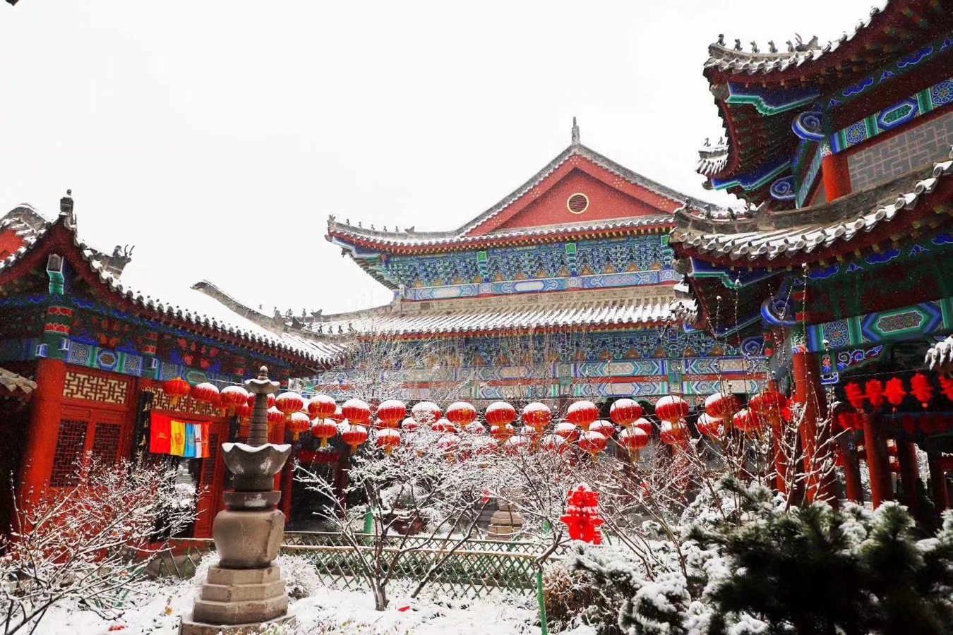 【新诗大观】古寺禅音，雪落凡尘。||文/潘世雨（图3）