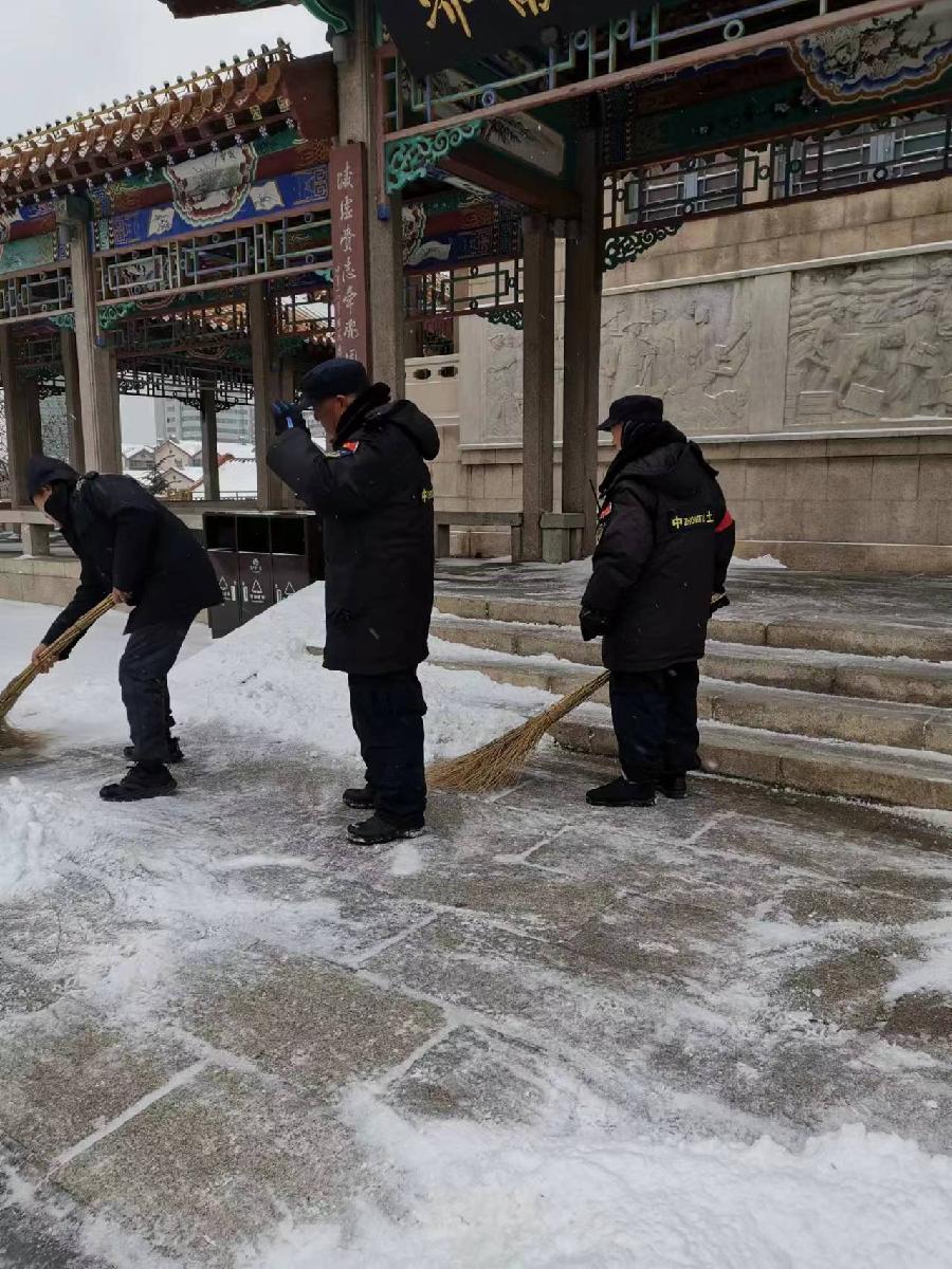 中土安保连夜除雪，全力保障项目安全（图17）