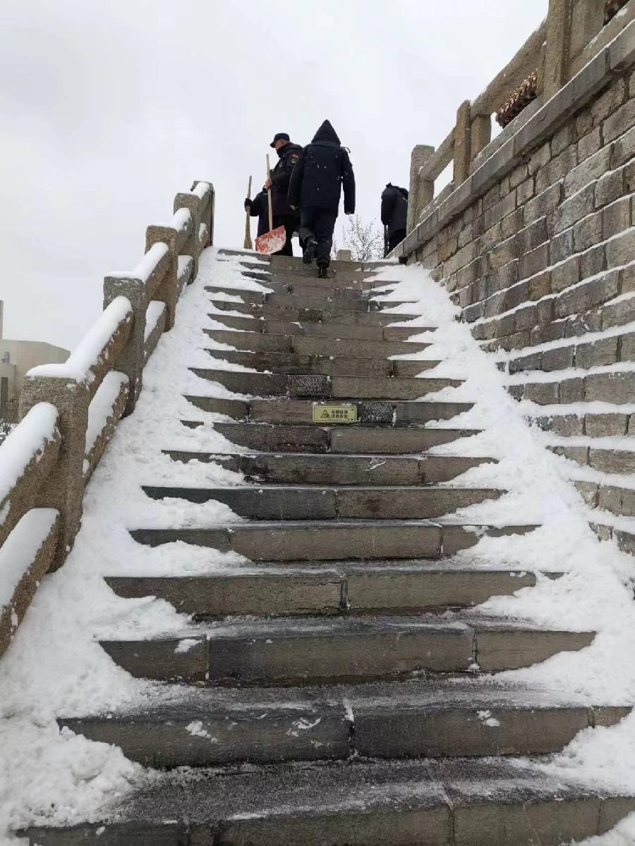 中土安保连夜除雪，全力保障项目安全（图18）