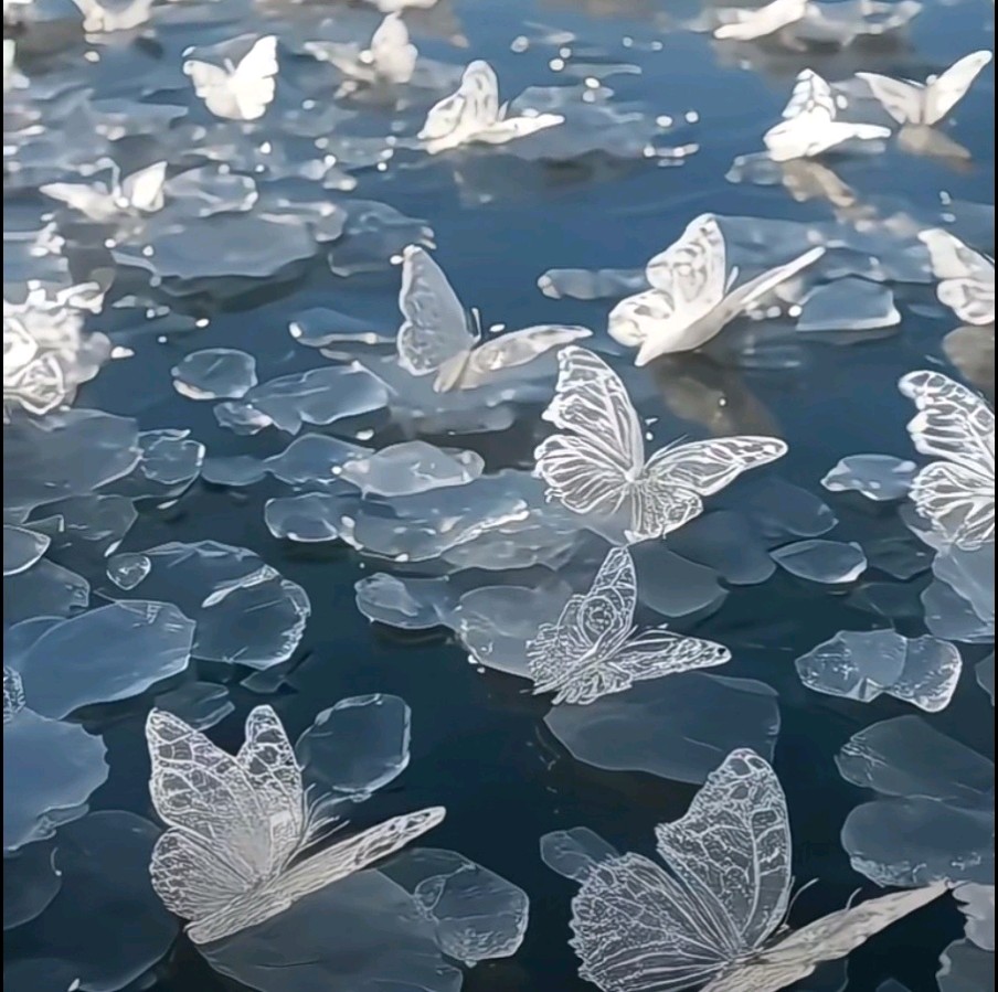 《冰蝴蝶 花蝴》作者/蓝天风 诵读/立力 编辑制作/青青【花雨馨声】第587期（图3）