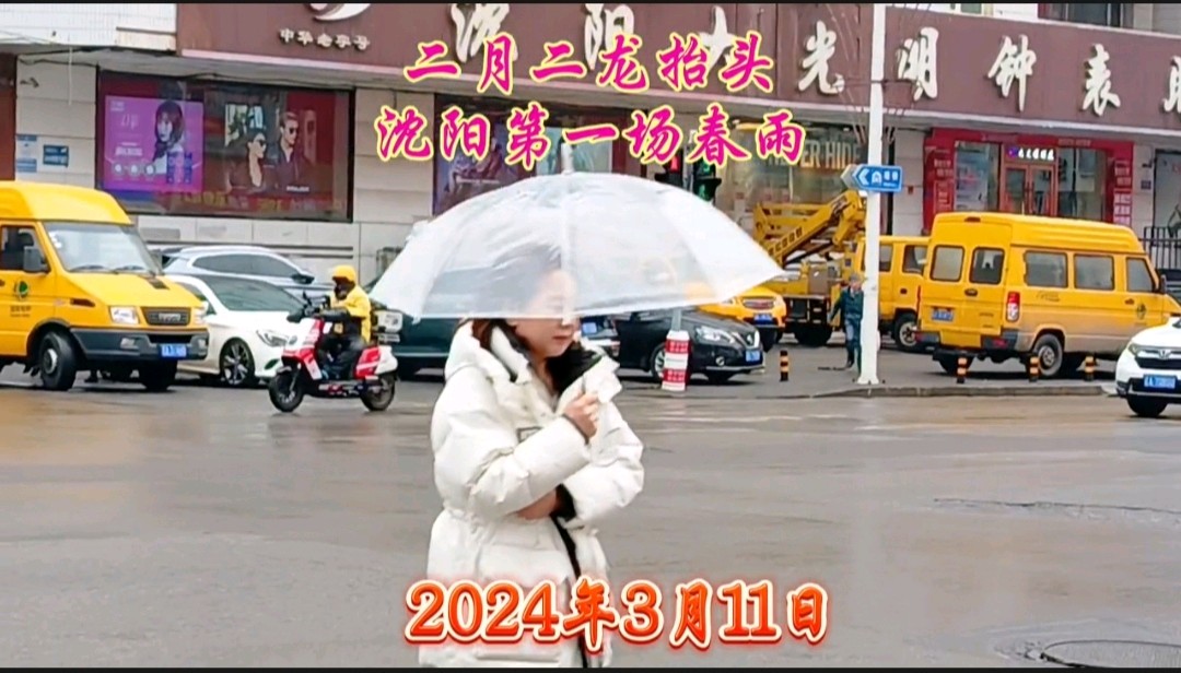 《七律'细雨迎春'，“换卡有思'，'小柳”现代古诗鉴赏》作者:郭小林。配乐:记录沈阳3月11日春雨。[中国现代诗歌文化传媒]（图5）